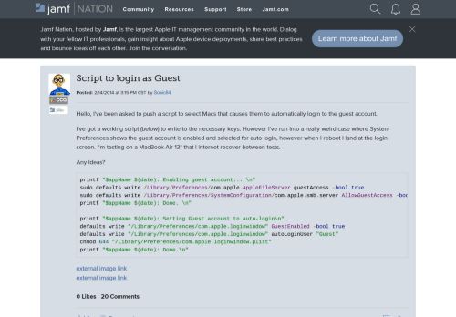 
                            8. Script to login as Guest | Discussion | Jamf Nation