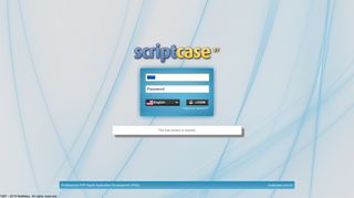 
                            11. <ScriptCase> :: Login - Infosolo