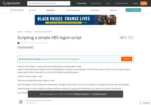 
                            4. Scripting a simple VBS logon script - Active Directory & GPO ...