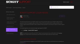 
                            2. SCRUFF Support login issues – SCRUFF Support