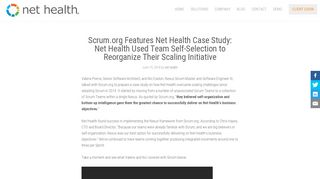 
                            13. Scrum.org Features Net Health Case Study: Net Health Used Team ...