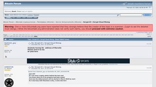 
                            1. Scrypt.CC | Scrypt Cloud Mining - Bitcointalk