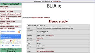 
                            4. Scuola codice GEIC82700N - IC MOLASSANA - GENOVA - Blia.it