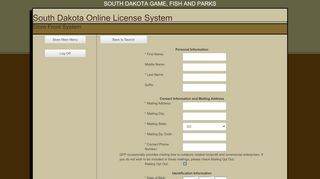 
                            4. SD GFP | Online License System - State of South Dakota