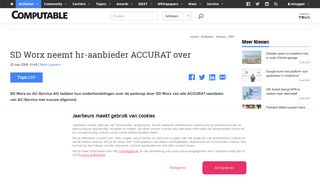 
                            9. SD Worx neemt hr-aanbieder ACCURAT over | Computable.nl