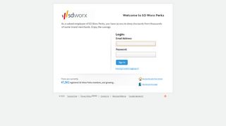 
                            9. SD Worx Perks: Sign In