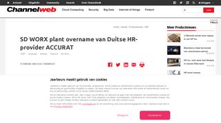 
                            7. SD WORX plant overname van Duitse HR-provider ACCURAT ...
