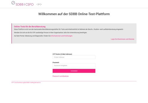 
                            2. SDBB Online-Test-Plattform