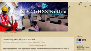 
                            4. SDC GHSS Kottila: Introducing New Job portal by ASAP