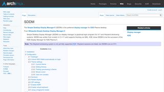 
                            12. SDDM - ArchWiki
