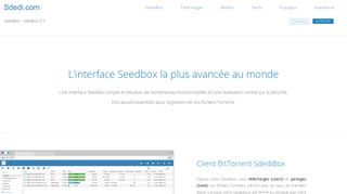 
                            3. Sdedibox : La Seedbox la plus avancée au monde - Sdedi