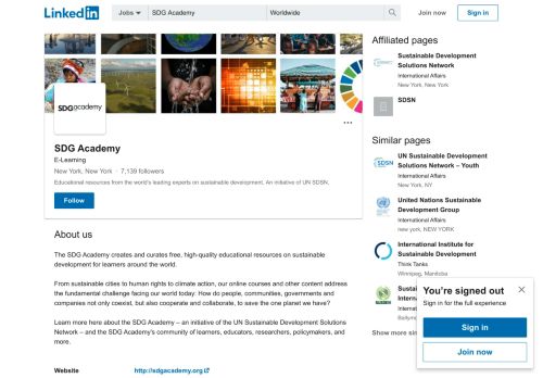 
                            13. SDG Academy | LinkedIn