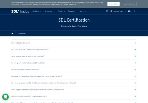 
                            13. SDL Certification Frequently Asked Questions - SDL Trados