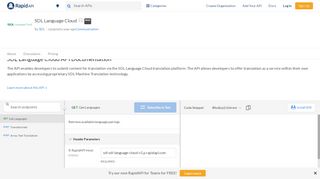 
                            8. SDL Language Cloud API Documentation (SDL) | RapidAPI