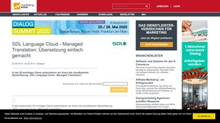 
                            13. SDL Language Cloud - Managed Translation: Übersetzung einfach ...