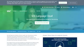 
                            2. SDL Language Cloud | SDL