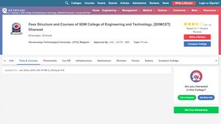 
                            12. SDM College of Engineering and Technology, [SDMCET ... - Getmyuni