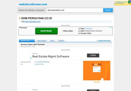 
                            6. sdm.perhutani.co.id at WI. Account | Users | IKaT Perhutani