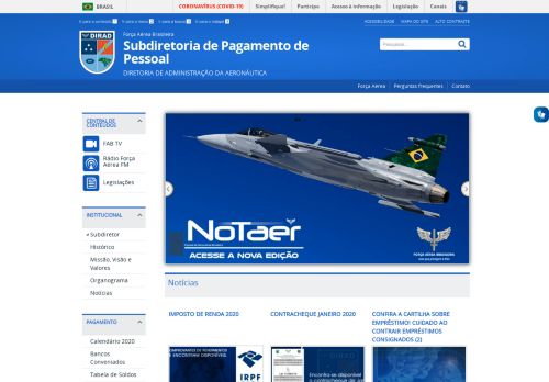 
                            2. SDPP - Página inicial - Força Aérea Brasileira