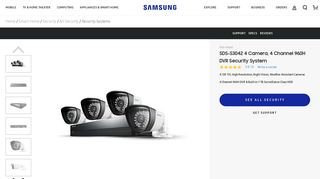 
                            6. SDS-S3042 4 Camera, 4 Channel 960H DVR Security ... - Samsung