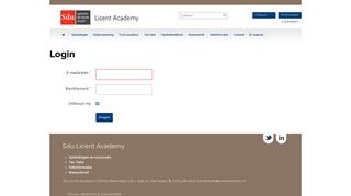 
                            9. Sdu Licent Academy - Login