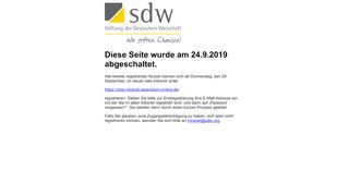 
                            2. sdw - Intranet - Stiftung der Deutschen Wirtschaft