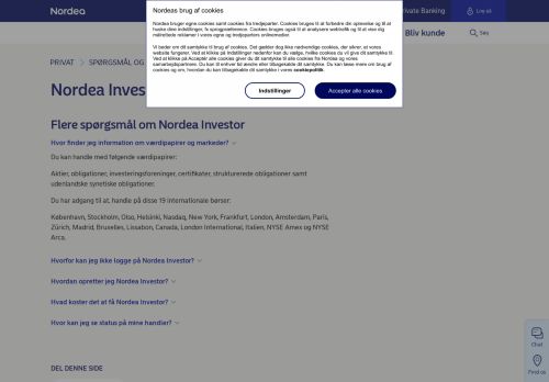 
                            4. Se alle spørgsmål og svar om Nordea Investor | Nordea.dk