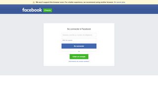 
                            1. Se connecter à Facebook | Facebook