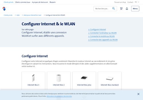 
                            6. Se connecter à Internet et configurer le WLAN – Aide | Swisscom