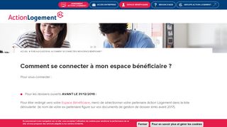 
                            3. Se connecter à mon espace bénéficiaire | Action Logement Services