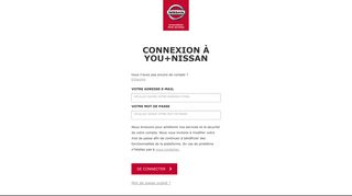 
                            1. Se connecter à YOU+NISSAN