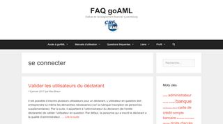 
                            2. se connecter – goAML