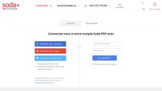 
                            1. Se Connecter | Soda PDF Anywhere