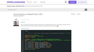 
                            7. Se connecter sur ebay(.fr) avec cURL - Mission impossible ? par ...