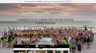 
                            3. Se connecter sur son compte client fidélisé It Works - Wix.com