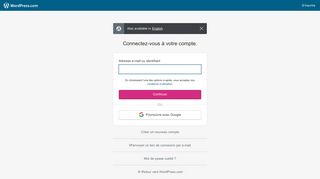 
                            2. Se connecter — WordPress.com