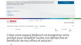 
                            5. Se créer un compte MyBosch