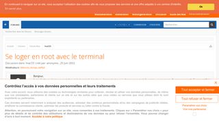 
                            4. Se loger en root avec le terminal | Les forums de MacGeneration