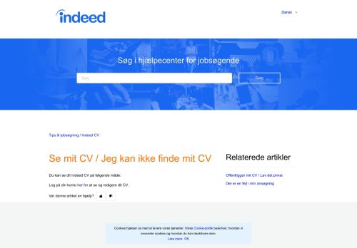 
                            3. Se mit CV / Jeg kan ikke finde mit CV – Tips til jobsøgning