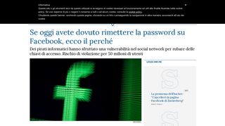 
                            12. Se oggi avete dovuto rimettere la password su Facebook, ecco il ...