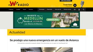 
                            13. Se produjo una nueva emergencia en un vuelo de Avianca - W Radio