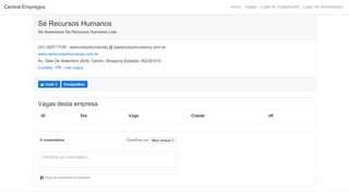 
                            10. Sé Recursos Humanos - Sé Assessoria De Recursos Humanos Ltda ...