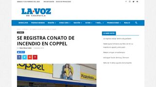 
                            10. Se registra conato de incendio en Coppel - Periódico La Voz