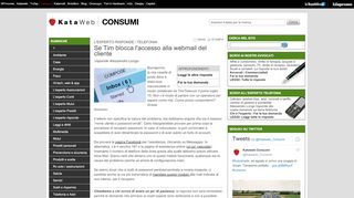 
                            13. Se Tim blocca l'accesso alla webmail del cliente - Consumi - Kataweb ...