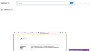 
                            11. Se timeplan: - PDF - docplayer.dk