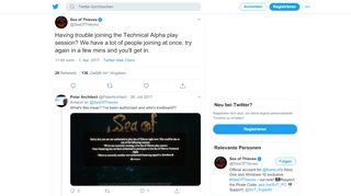 
                            8. Sea of Thieves on Twitter: 