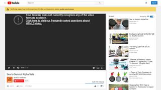 
                            9. Sea to Summit Alpha Sets - YouTube