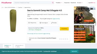 
                            9. Sea to Summit Camp Mat SI Regular 4.0 - Sammenlign priser hos ...