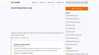 
                            5. Seafarer Registration Login