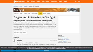 
                            6. Seafight: Fragen und Antworten | spieletipps